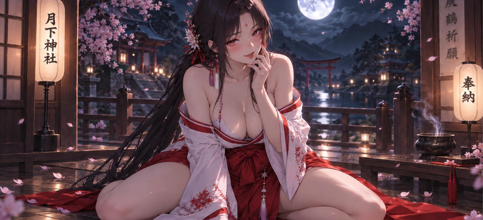 白露 · 清冷巫女完整立绘